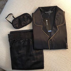 Alexander Del Rossa Satin Pajama Set